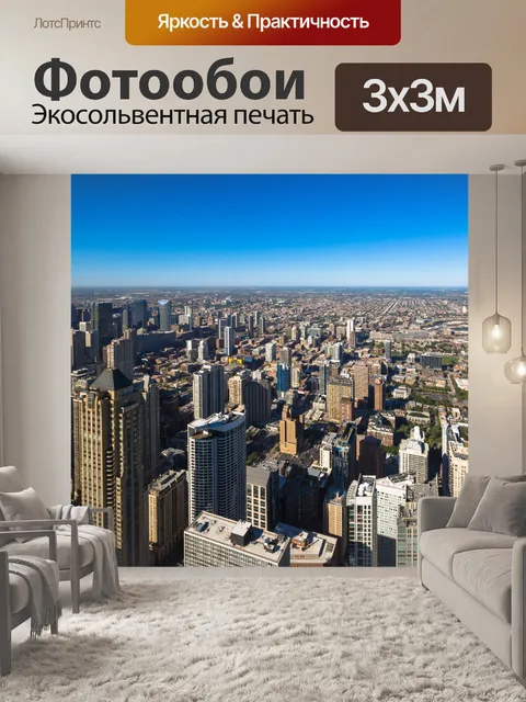 Фотообои Аэрофотосъемка Чикаго