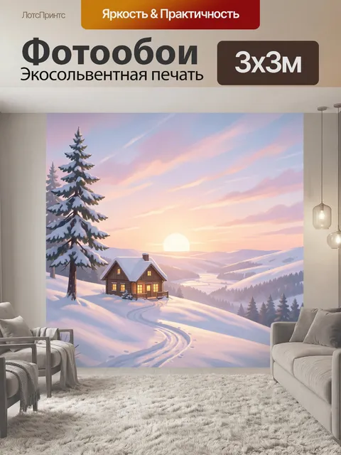 300 × 300 см · Экосольвентная печать