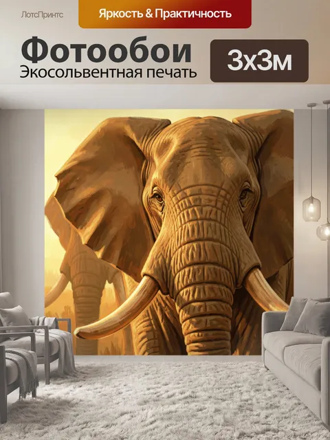 300 × 300 см · Экосольвентная печать