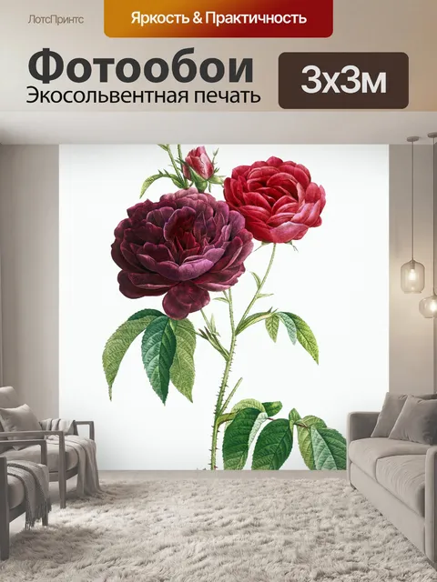 Фотообои Цветочный цветок старинное искусство