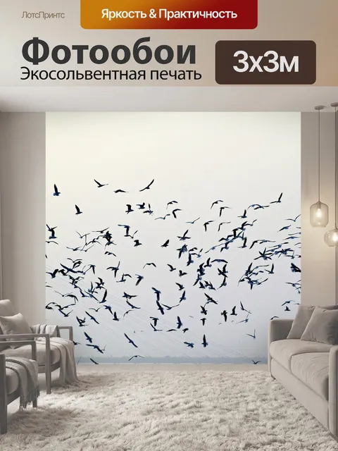 Фотообои Птиц стая