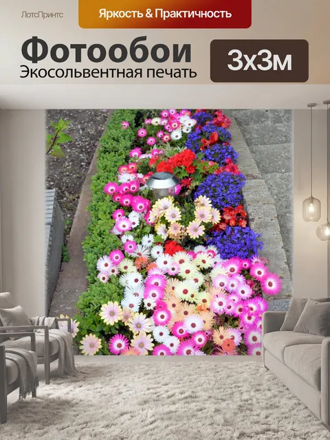 Фотообои Голландские цветы в саду