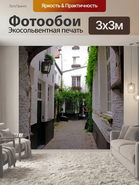 Фотообои Антверпен средневековый аллея