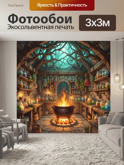 300 × 300 см · Экосольвентная печать