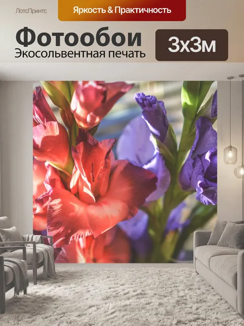 Фотообои Цветы гладиолы