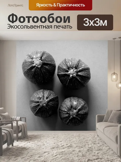 Фотообои Черно-белые кабачки