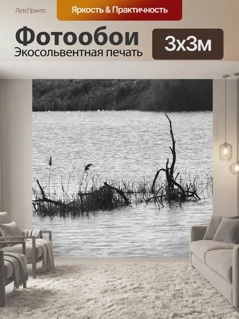 Фотообои Травы в озере