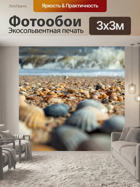 Фотообои Море, азовское море, ракушки