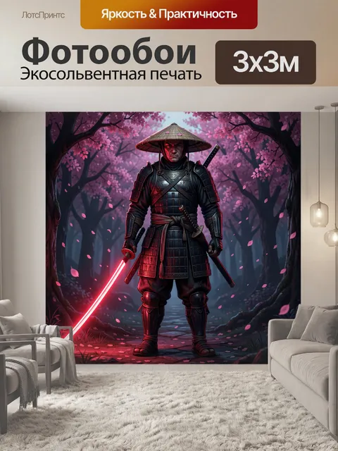 300 × 300 см · Экосольвентная печать