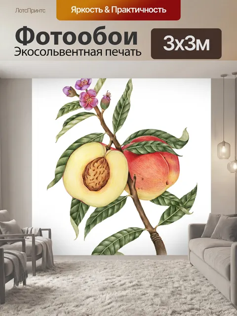 Фотообои Персик винтажное искусство старое