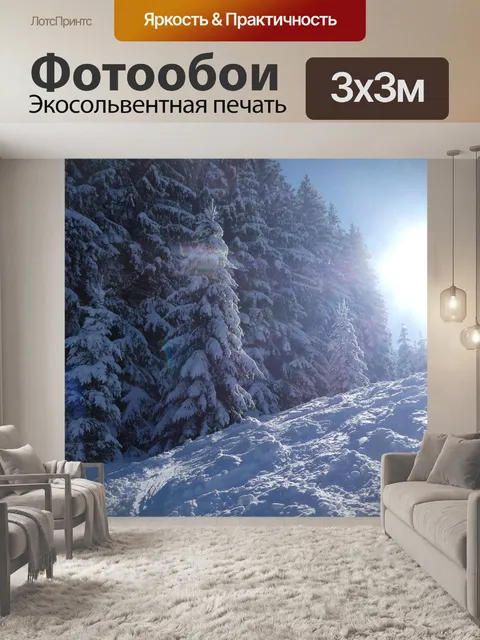 Фотообои Снег