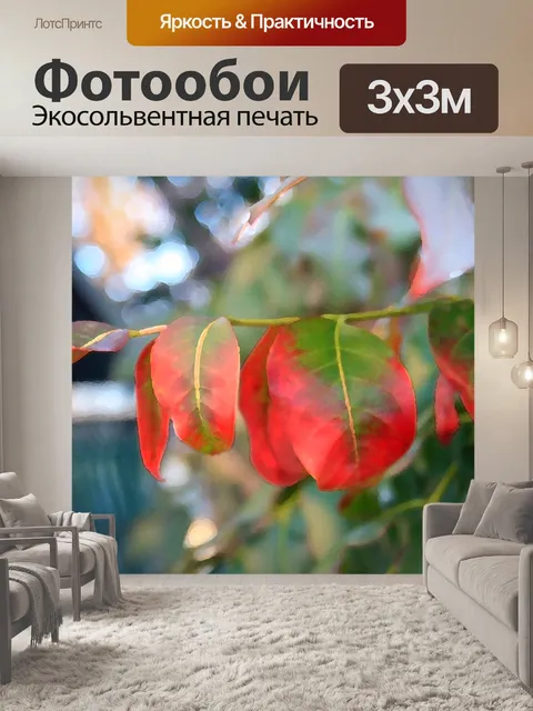 Фотообои розово-красный обесцвеченными лист