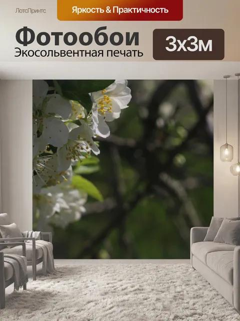 Фотообои Фруктовые цветы
