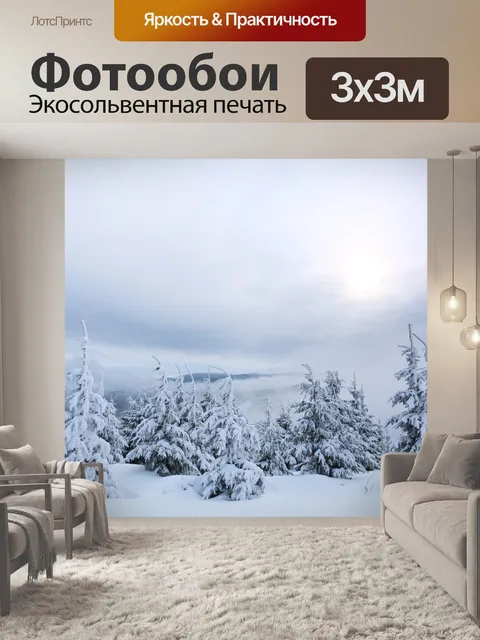 Фотообои Снег