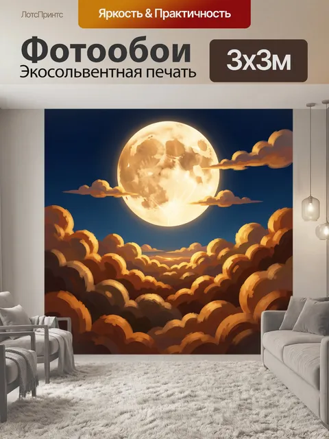 300 × 300 см · Экосольвентная печать