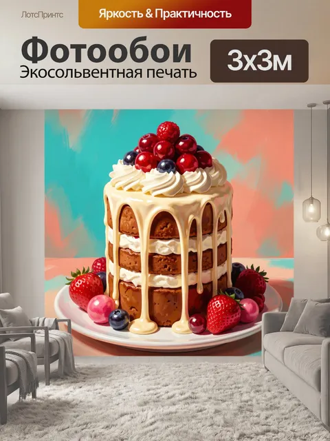 300 × 300 см · Экосольвентная печать