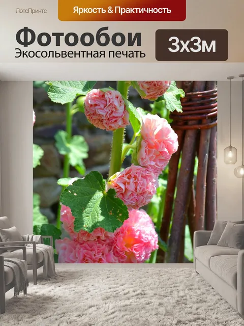Фотообои Розовый