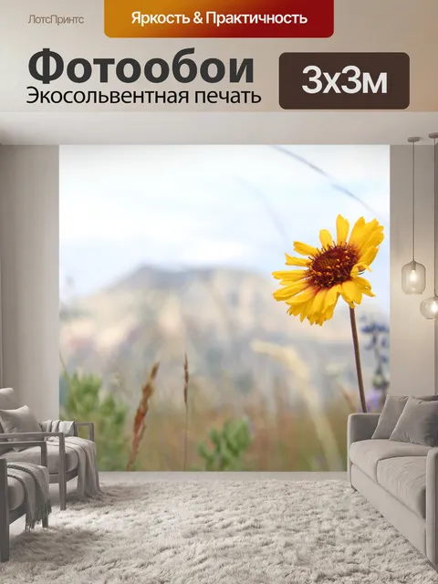 Фотообои Дикие цветы луг