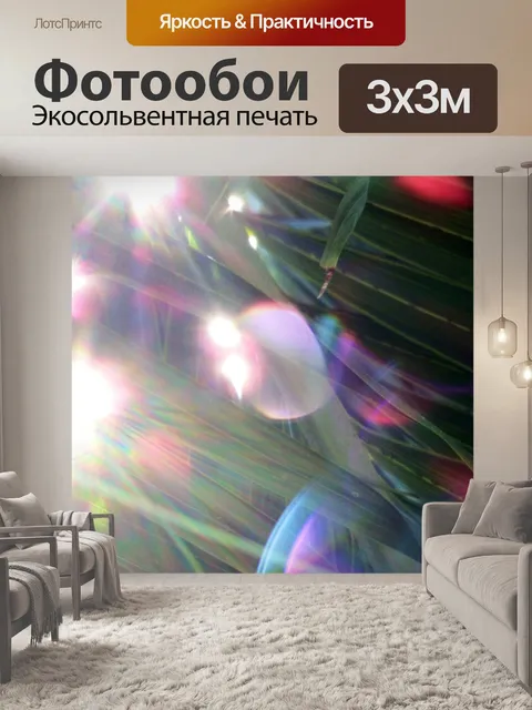 Фотообои Солнечный свет сквозь леса
