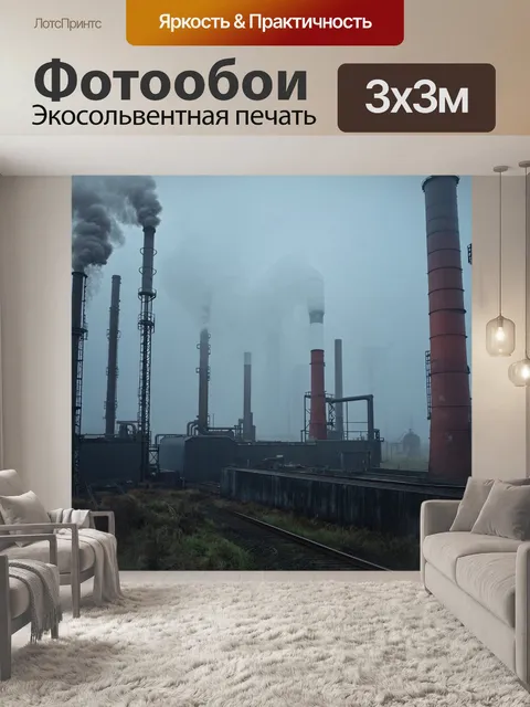 Фотообои туман в стиле дизельпанк