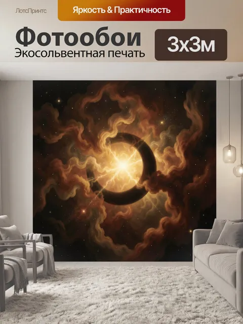 Фотообои Космическое сияние и туманность