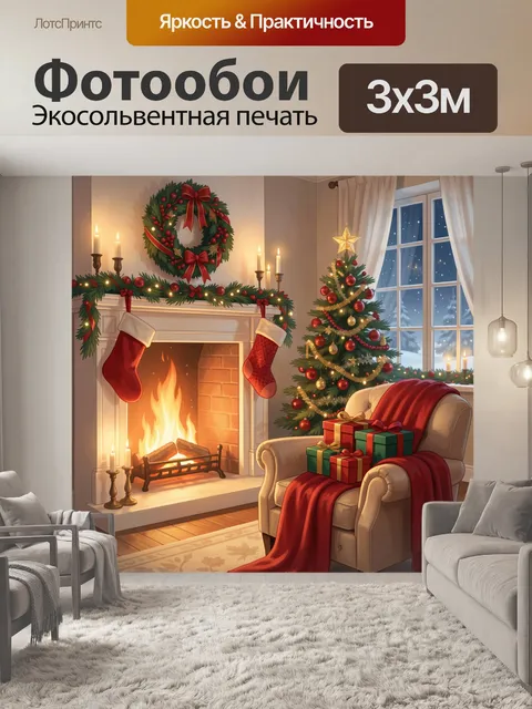 300 × 300 см · Экосольвентная печать