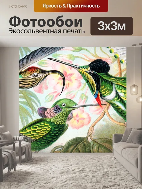Фотообои Птицы Геккеля 002