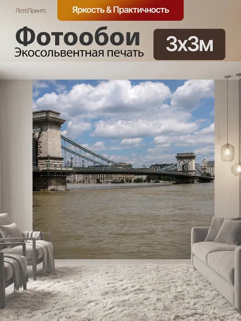 Фотообои Цепной мост сечени