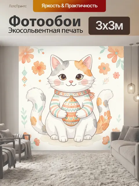 300 × 300 см · Экосольвентная печать