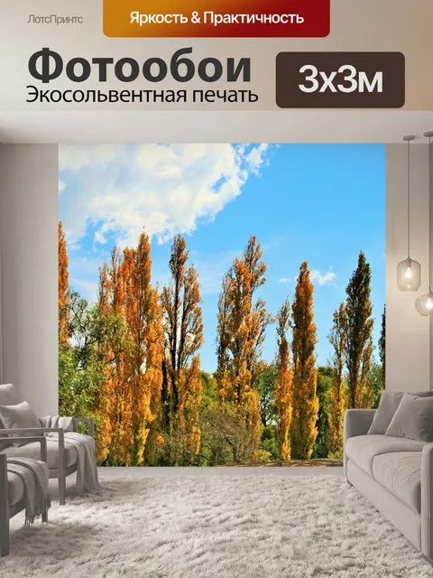 Фотообои далекие тополя
