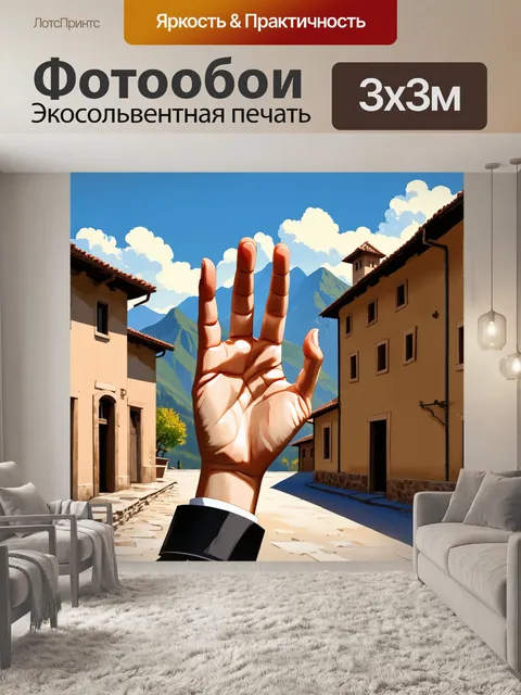 Фотообои исполните работу в технике цифровой живописи