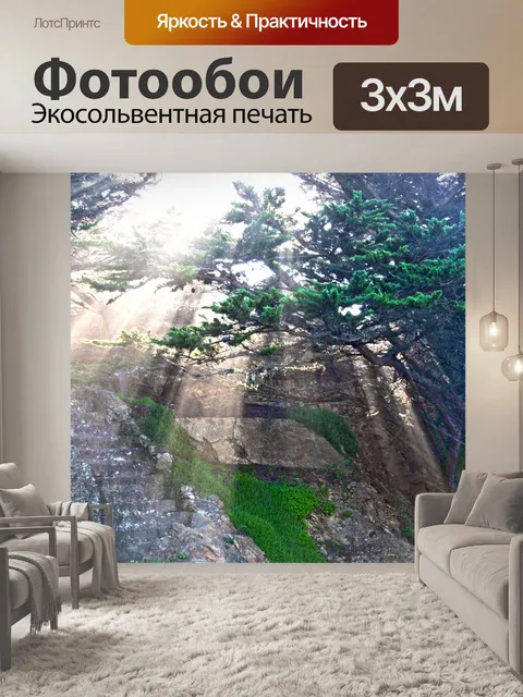 Фотообои Солнечный свет Лестницы