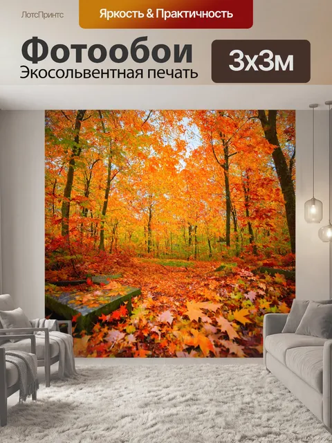 фотообои лес в стиле модерн