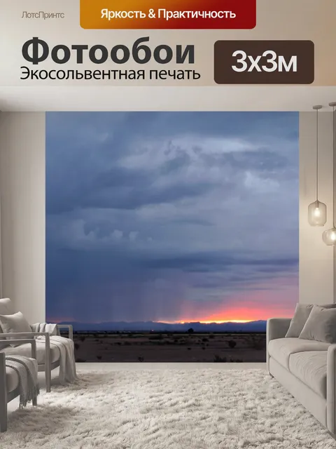 Фотообои Пустыня дождь