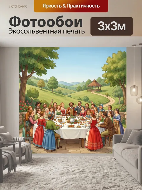 300 × 300 см · Экосольвентная печать