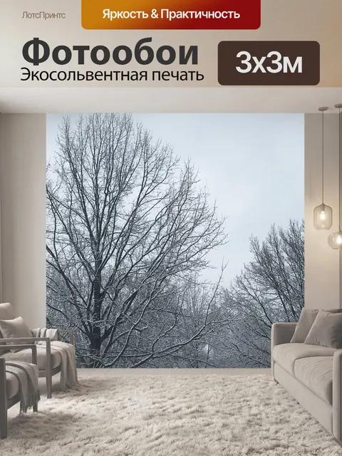 Фотообои Снег