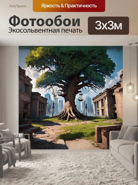 Фотообои постапокалиптический городской пейзаж