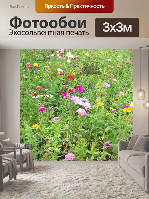 Фотообои Полевые цветы