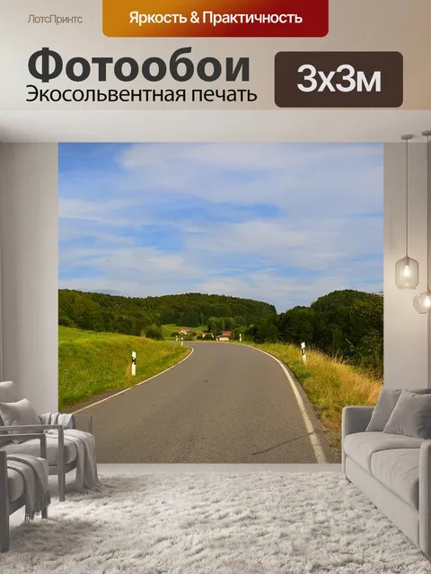 Фотообои Дорога в город