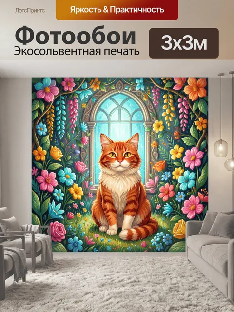 300 × 300 см · Экосольвентная печать