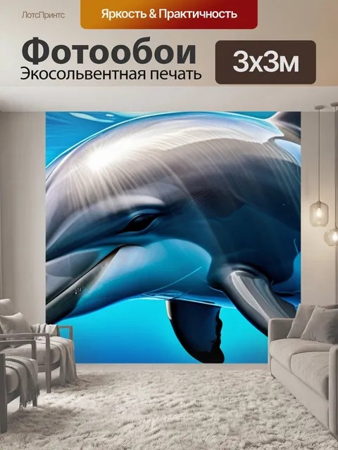 Фотообои с дельфином