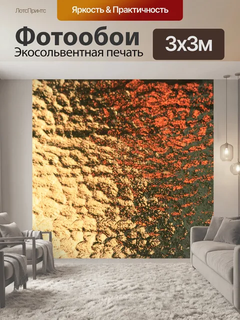 Фотообои закат через текстурированной стекла
