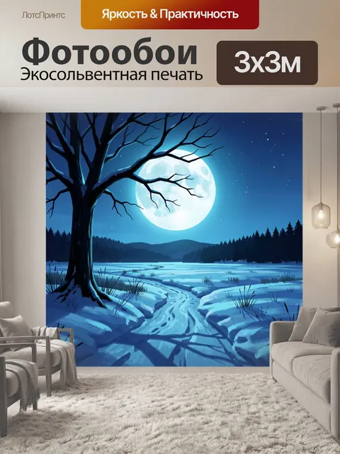 300 × 300 см · Экосольвентная печать