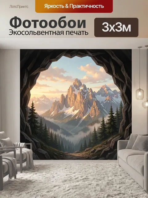 300 × 300 см · Экосольвентная печать