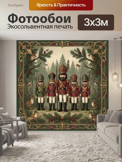 Фотообои Щелкунчики в хвойном лесу