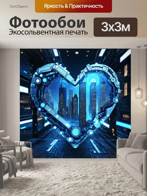 Фотообои механическое сердце города