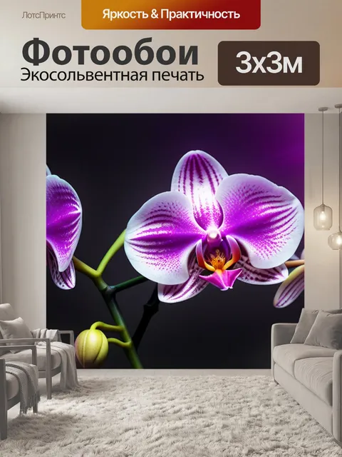 Фотообои с орхидеями