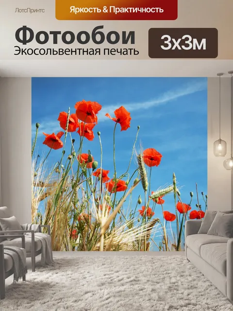 Фотообои Цветы мака
