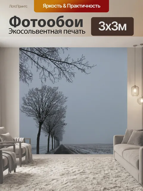 Фотообои Зимний пейзаж