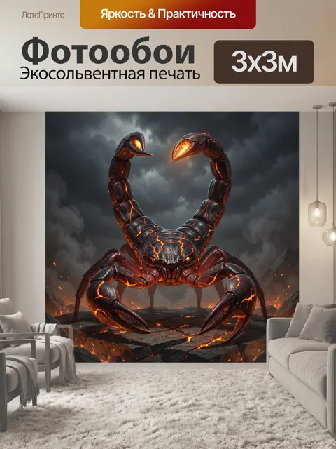 300 × 300 см · Экосольвентная печать